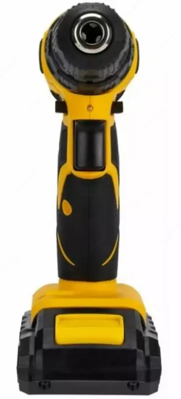 Burg'ulash-tornavida (simsiz) "Deli Tools", 20W, chuck D 10 mm, 0-350/0-1350 rpm, korpus (Art.-EDL-DZ20-E1D1) Sariq/qora