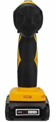 Burg'ulash-tornavida (simsiz) "Deli Tools", 20W, chuck D 10 mm, 0-350/0-1350 rpm, korpus (Art.-EDL-DZ20-E1D1) Sariq/qora