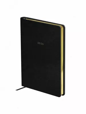 Датированный Ежедневник 2025 г. "BG" Windsor, иск. кожа, А5, 176 л. (Арт. - DdA5_60847 ) Черный