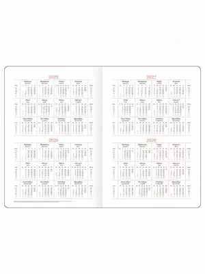 Датированный Ежедневник 2025 г. "BG" Windsor, иск. кожа, А5, 176 л. (Арт. - DdA5_60849) Темно/красный