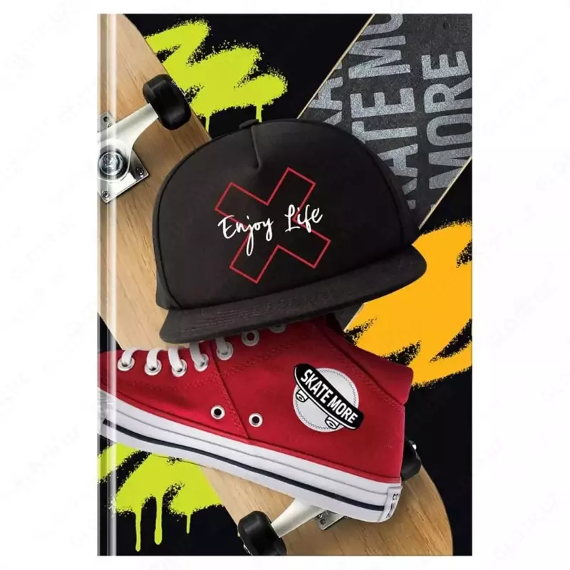 Ежедневник недатированный 7БЦ "BG" Mad skate, глянц. ламинация, А5, 160 л (Арт. - ЕН5т160_лг_12414)