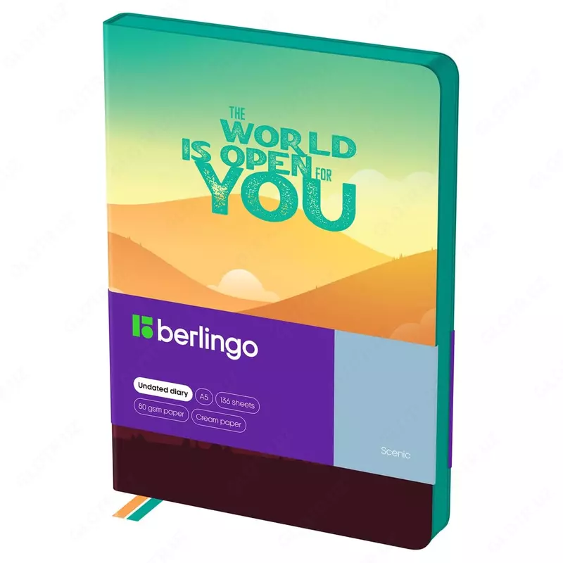 Недатированный Ежедневник "Berlingo" Scenic, иск. кожа, А5, 136 л. (Арт. - UD2_01S16)