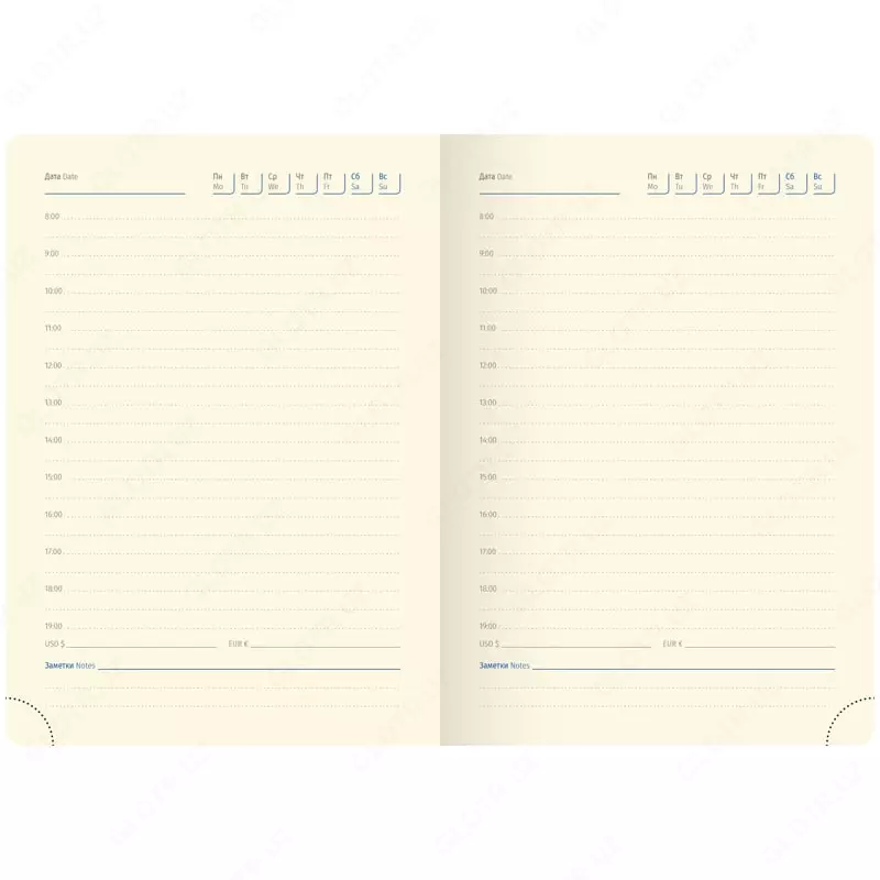 Недатированный Ежедневник "Berlingo" xGold, иск. кожа, А6, 160 л. (Арт. - UD0_81601) Синий