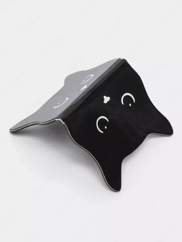 Дизайнерская закладка-магнит для книг "MESHU" Black cat, 185 х 45 мм, 3 шт. (Арт.- MS_47789)