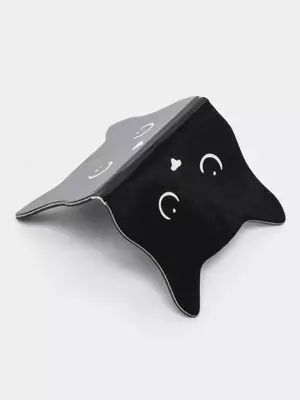 Дизайнерская закладка-магнит для книг "MESHU" Black cat, 185 х 45 мм, 3 шт. (Арт.- MS_47789)