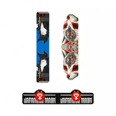 "MESHU" Kitsune kitoblari uchun dizayner magnit xatcho'p, 130 x 80 mm, 3 dona, mat. laminatsiya, folga (m.- MS_58293)