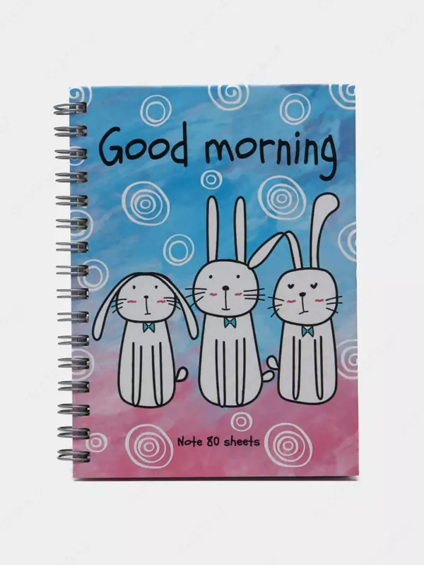 Записная книжка BG "Жизнь зайцев" А6, 80 л., тверд. обложка, мат. ламинация, выб. лак, гребень (Арт. - ЗКТ6гр80_лм_вл_10169)