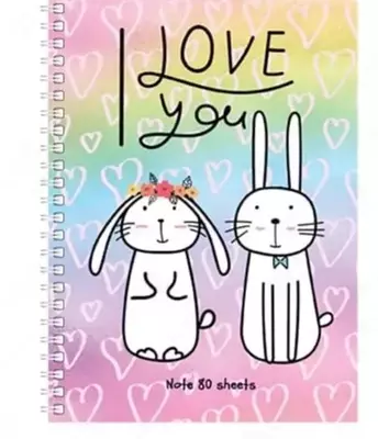 Записная книжка BG "Жизнь зайцев" А6, 80 л., тверд. обложка, мат. ламинация, выб. лак, гребень (Арт. - ЗКТ6гр80_лм_вл_10169)