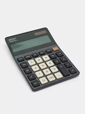 Kalkulyator (ish stoli) "Deli" 12 - raqam (Art. - 309-TE-gr) To'q / kulrang