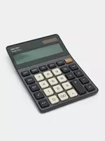 Калькулятор (настольный) "Deli" 12 - разрядный (Арт. - 309-TE-gr) Темно/серый - 98 000 сум