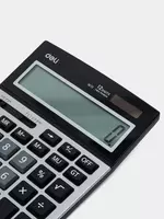 Калькулятор (настольный) "Deli" 12 - разрядный (Арт. - 1672-dgr ) Темно/серый