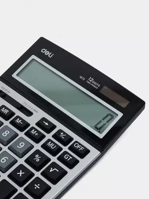 Калькулятор (настольный) "Deli" 12 - разрядный (Арт. - 1672-dgr ) Темно/серый