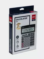 Калькулятор (настольный) "Deli" 12 - разрядный (Арт. - 1672-dgr ) Темно/серый Только в розницу