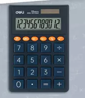Калькулятор (карманный) "Deli" 12 - разрядный (Арт. - 130-M-bl) Темно/синий