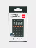 Калькулятор (карманный) "Deli" 12 - разрядный (Арт. - 130-M-bl) Темно/синий - 34 000 сум