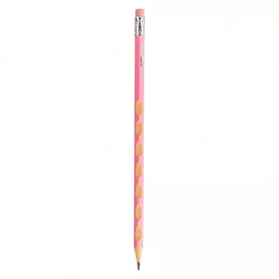 Чернографитный карандаш с ластиком "Deli" НВ, дерево, 3 цв. (Арт. - 024-HB-EC)