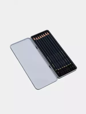 "Deli" Finenolo eskiz uchun qalamlar to'plami, 8 dona, yog'och, metall. qalam qutisi (26-C-modda)