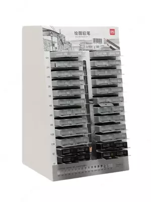 Набор карандашей для скетчинга "Deli" 576 шт, пласт. дисплей (Арт. - 998-S) Ассортимент