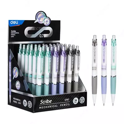Механический чернографитный карандаш "Deli" Scribe, 0.7 мм, пластик (Арт. - 747-EU) Ассортимент