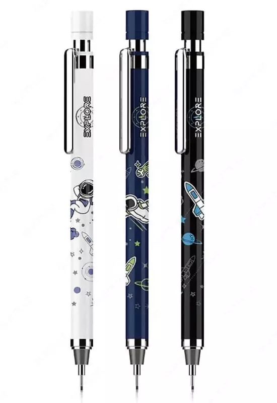 Механический чернографитный карандаш с ластиком "Deli" Explore, 0.7 мм, пластик (Арт. - 426-S) Ассортимент