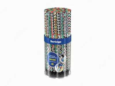 Чернографитный Карандаш "Berlingo" Arcade, НВ, черн. дерево, заточенный (Арт.- BP01104) Ассортимент
