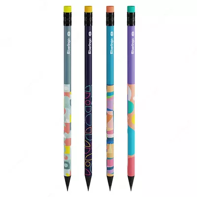 Чернографитный Карандаш "Berlingo" Balance, НВ, черн. дерево, заточенный (Арт.- BP00S18) Ассортимент