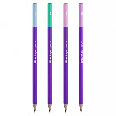 Чернографитный Карандаш "Berlingo" Envy, НВ, светл. дерево, заточенный (Арт.- BP01325) Ассортимент