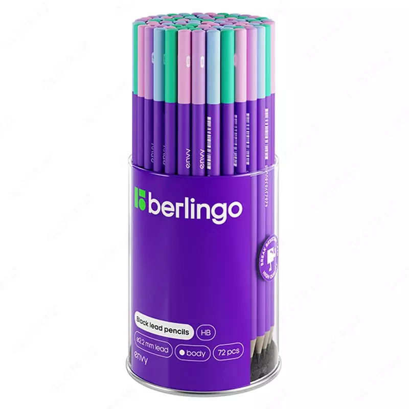 Чернографитный Карандаш "Berlingo" Envy, НВ, светл. дерево, заточенный (Арт.- BP01325) Ассортимент