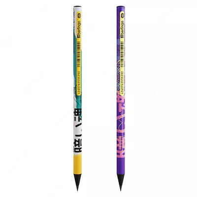 Чернографитный Карандаш "Berlingo" Glyph, НВ, черн. дерево, заточенный (Арт.- BP00S11)