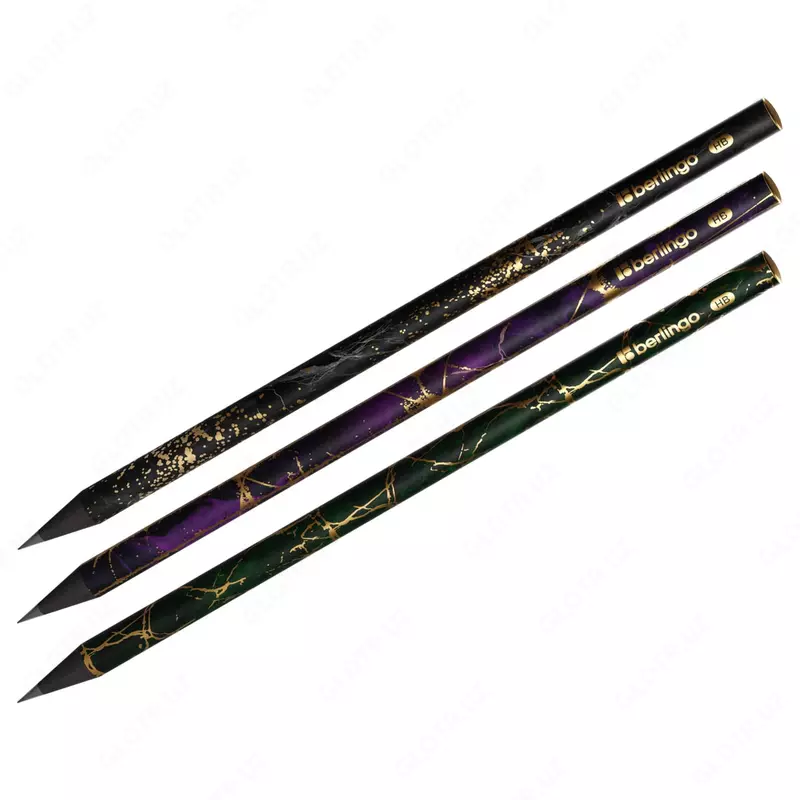 Чернографитный Карандаш "Berlingo" Golden Shade, НВ, черн. дерево, заточенный (Арт.- BP00S22)