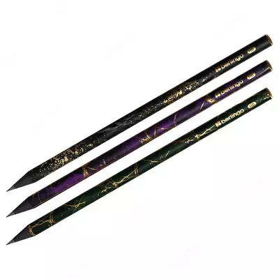 Чернографитный Карандаш "Berlingo" Golden Shade, НВ, черн. дерево, заточенный (Арт.- BP00S22)