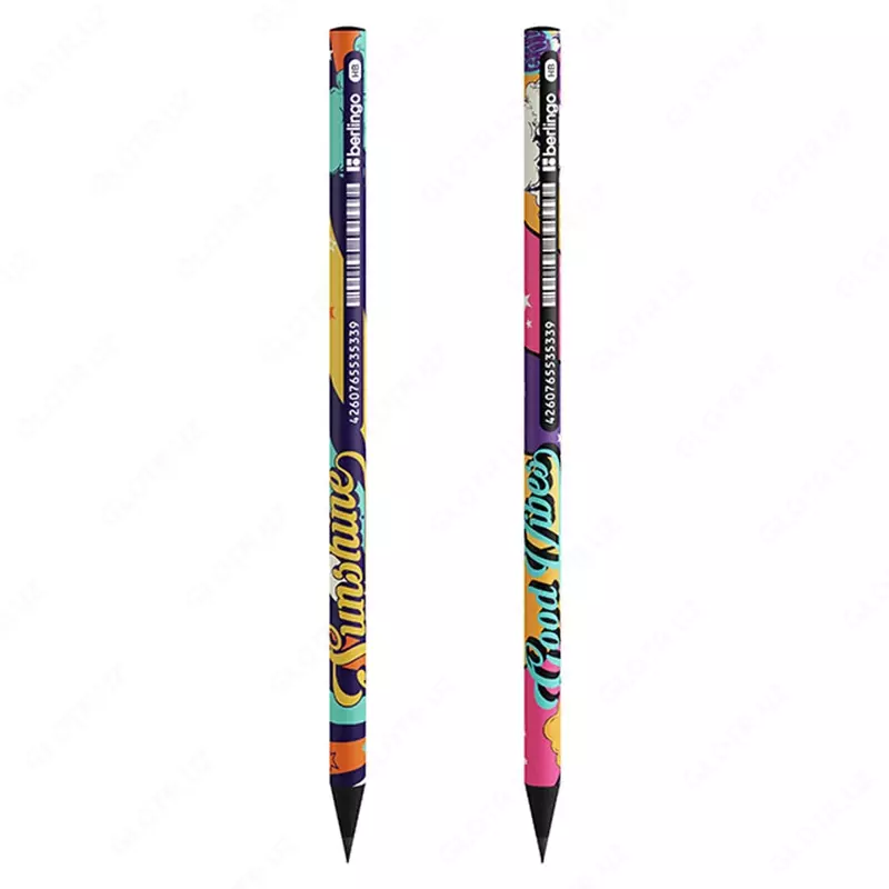 Чернографитный Карандаш "Berlingo" Groovy, НВ, черн. дерево, заточенный (Арт.- BP00S15)