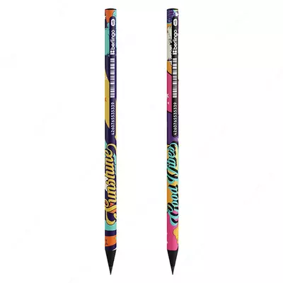 Чернографитный Карандаш "Berlingo" Groovy, НВ, черн. дерево, заточенный (Арт.- BP00S15)