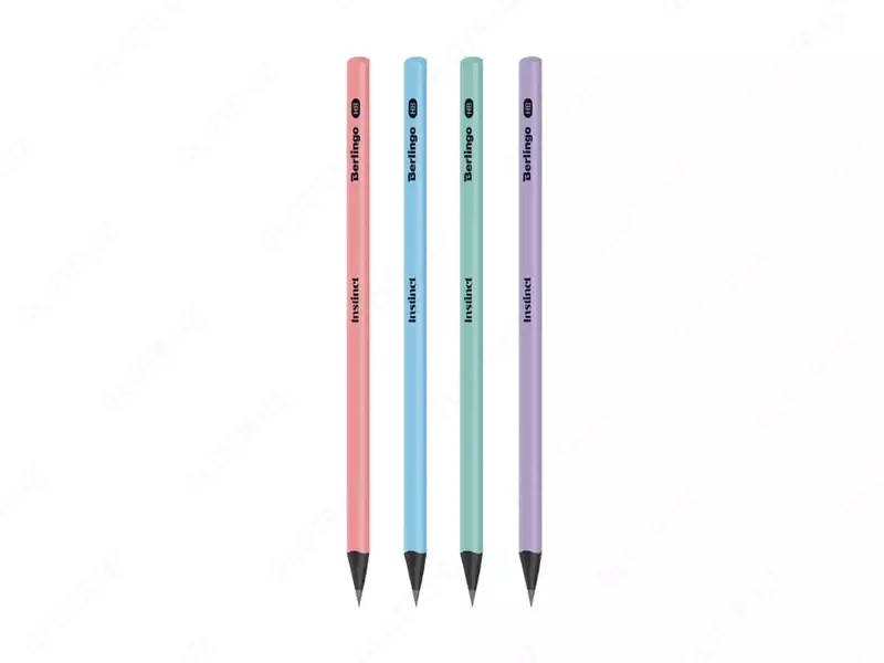 Чернографитный Карандаш "Berlingo" Instinct, НВ, черн. дерево, заточенный (Арт.- BP01196)