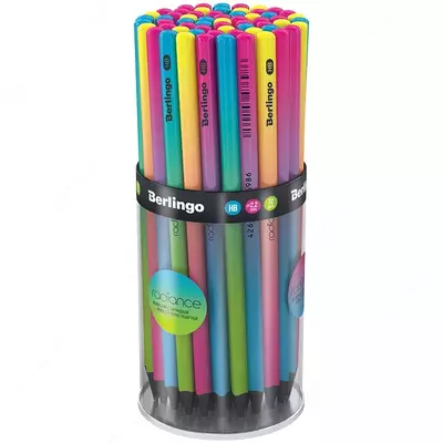 Чернографитный Карандаш "Berlingo" Radiance, НВ, черн. дерево, заточенный (Арт.- BP01197)