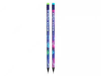 Чернографитный Карандаш "Berlingo" Retro Future, НВ, ластик, черн. дерево, заточенный (Арт.- BP00S08)