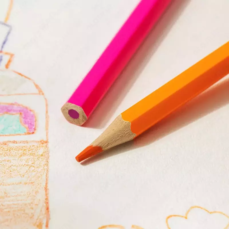 Набор цветных карандашей "Deli" ColoRun, 12 цв., шестигранный корпус, карт. уп (Арт. - 130-12-EC)