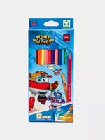 Набор цветных карандашей "Deli" Super Wings