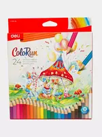 Набор цветных карандашей "Deli" ColoRun