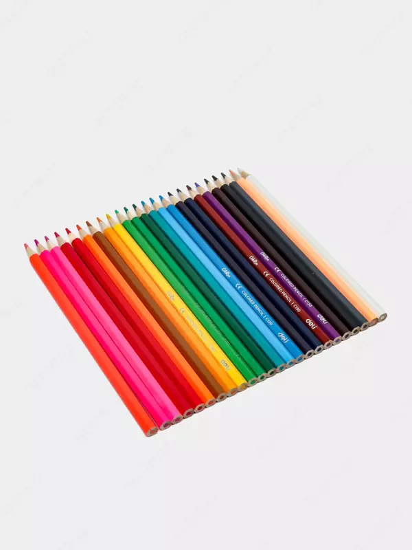 Набор цветных карандашей "Deli" ColoRun, 24 цв., шестигранный корпус, карт. уп (Арт. - 130-24-EC)