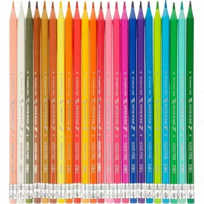 Rangli qalamlar to'plami "Deli" Super Wings, 24 ta rang, plastmassa. korp., silgi (m. - 126-24-C)