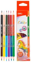 Набор цветных двухсторонних карандашей "Deli" ColoRun NEW