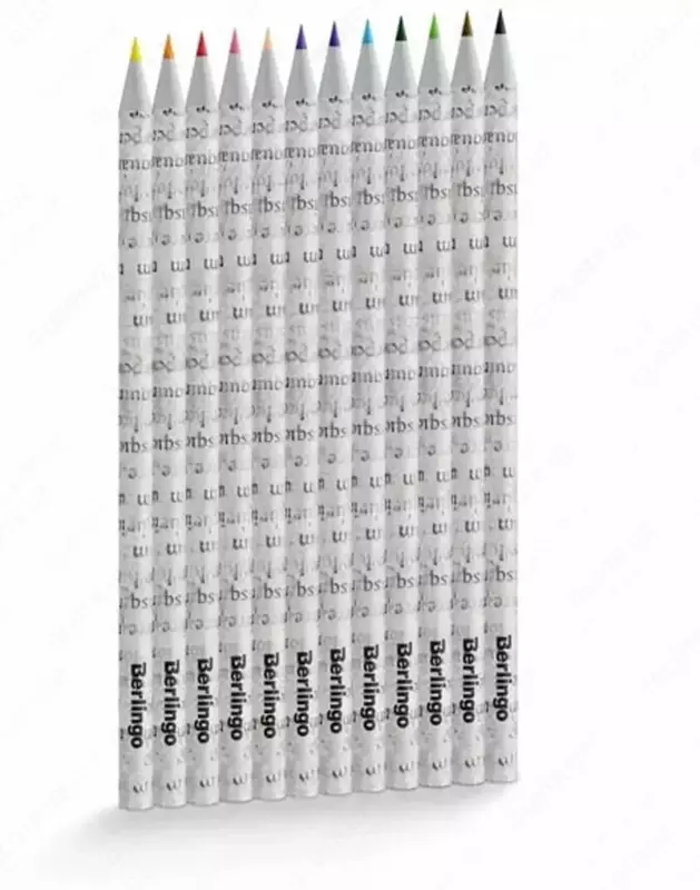 Rangli qalamlar to'plami "Berlingo" SuperSoft. Yashil seriya, 12 rang, qog'oz. korporatsiya, hunarmandchilik. yuqoriga. (m. - SSG0712)