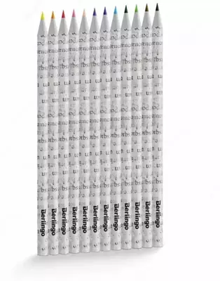 Набор цветных карандашей "Berlingo" SuperSoft. Green Series, 12 цв., бум. корп, крафт. уп. (Арт. - SSG0712)