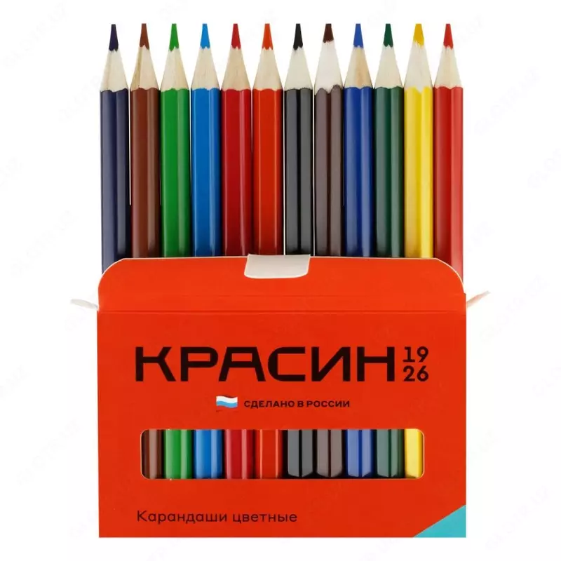 Krasin Adventures rangli qalamlar toplami 12 dona kartalar. oram otkir ...