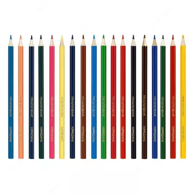 Набор цветных карандашей "Красин" Приключения, 18 шт, карт. уп., заточен (Арт. - КР-180200)