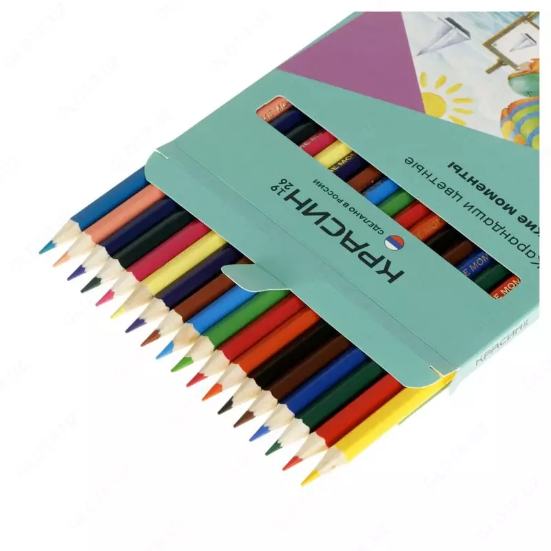 Набор цветных карандашей "Красин" Яркие моменты, 18 шт, карт. уп., заточен (Арт. - КР-180700)