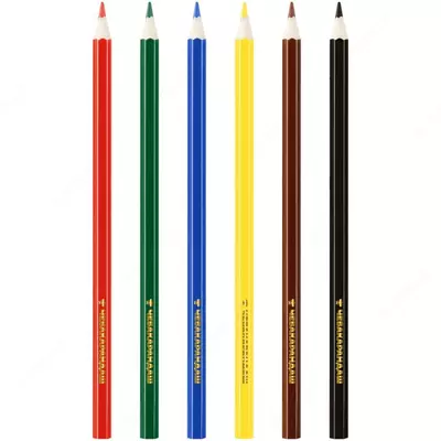 Набор цветных карандашей "Мульти-Пульти" Чебурашка, 6 цв, картонная уп., заточен (Арт. - CPЧБ_52995)