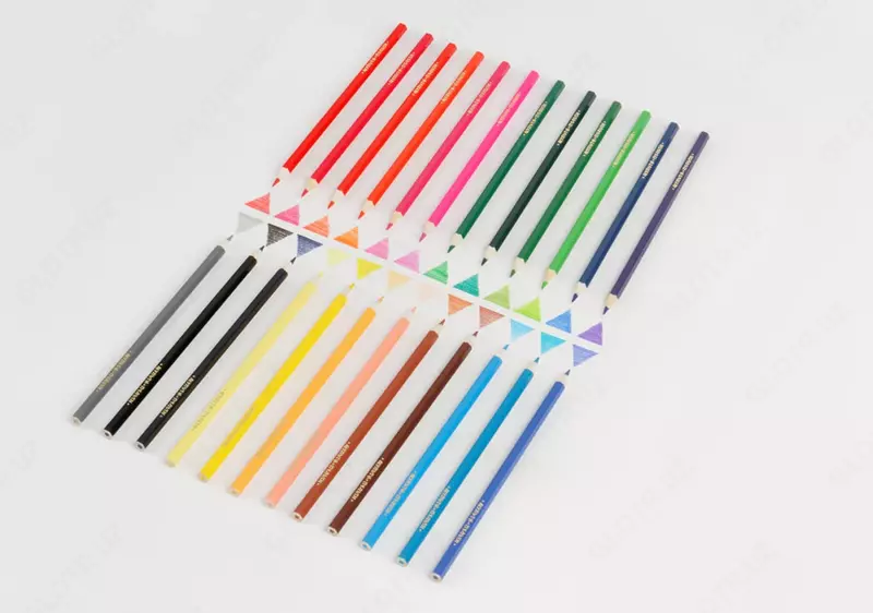 Rangli qalamlar to'plami "Multi-Pulti" Cheburashka, 24 ta rang, karton o'ram, o'tkir (Art. - CPChB_52997)