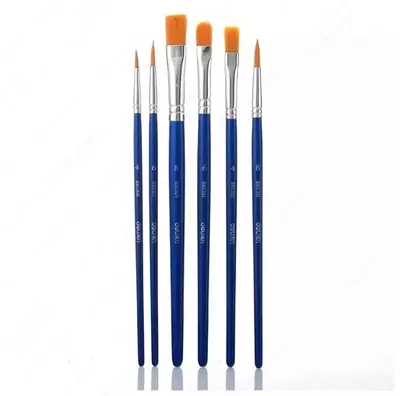 Badiiy cho'tkalar to'plami "Deli" neylon, 6 dona, qattiq (Art. - 278-EC)